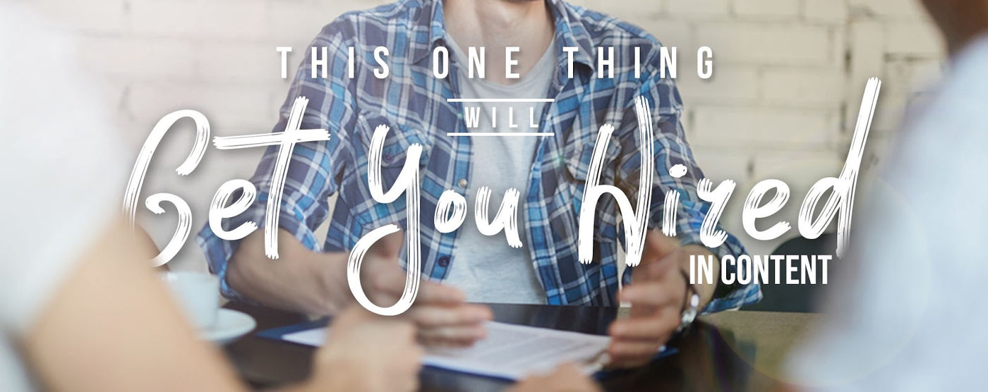 The One Thing You Need to Land a Creative Job