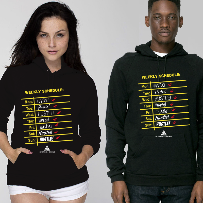 Unisex Hoodie: Schedule