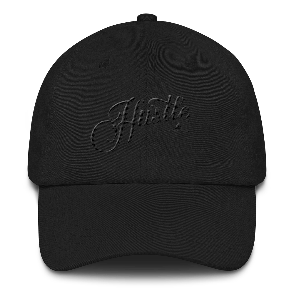 Hustle Calligraphy Dad Cap
