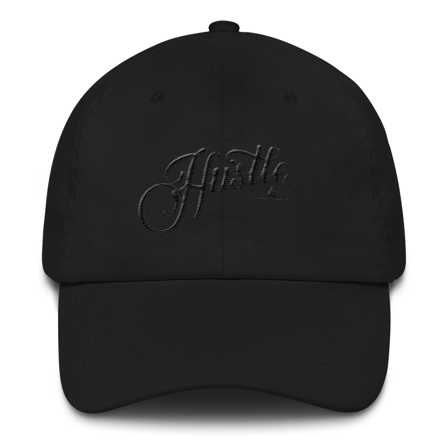 Hustle Calligraphy Dad Cap