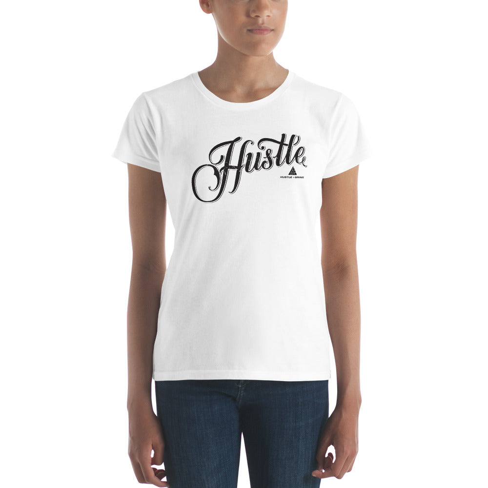 Women's Hustle Calligraphy Shirt